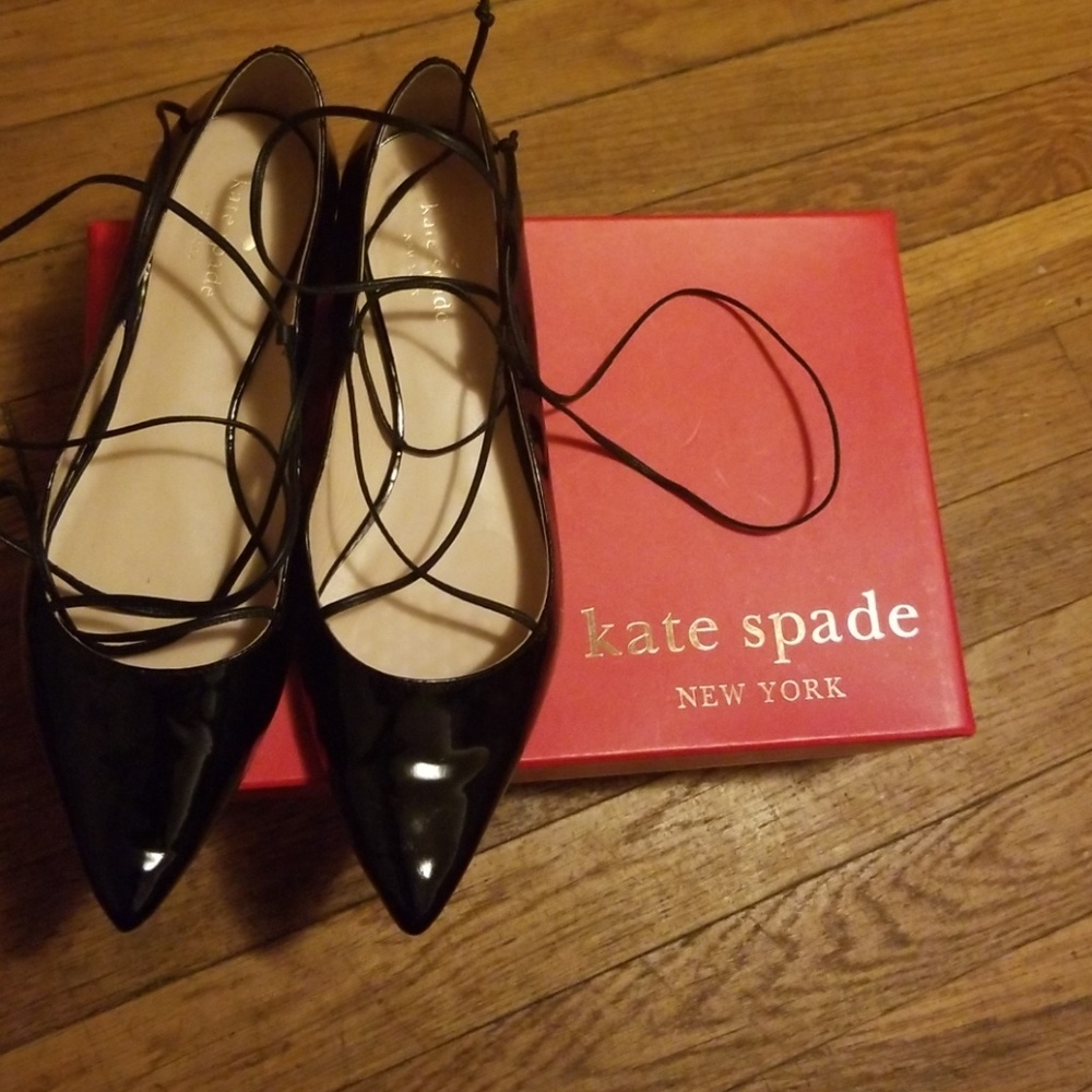 Kate Spade patent leather flats